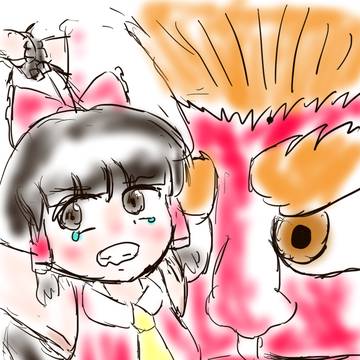 鬼に負けちゃった霊夢