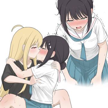 乳首が敏感すぎて早退したいろはは結局かぐやに乳首イキさせられる