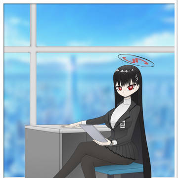先生から贈られた調月リオの肖像画