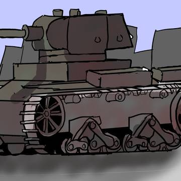 ソ連軍のT-26軽戦車