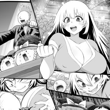 おっぱいでゆっくり潰しパフォーマンス