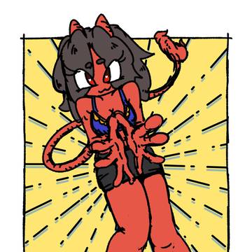 アクマちゃんらくがき