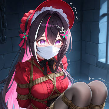 誘拐されて緊縛されたAZKi13