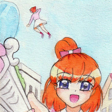 【まほプリ・エスパー魔美】すこしふしぎな力【水彩画】