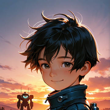 With robot