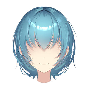 【着彩メイキング】髪の毛2