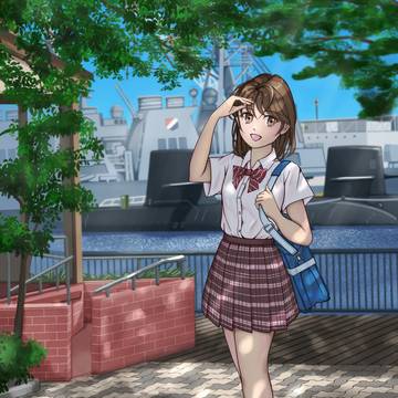 夏の横須賀軍港