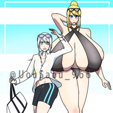 二人並べて