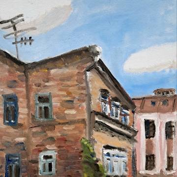 Brick building
