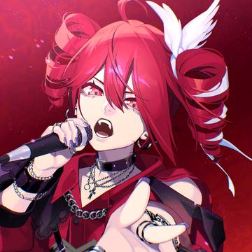 重音テトオリジナル曲「紅い永遠」MVイラスト