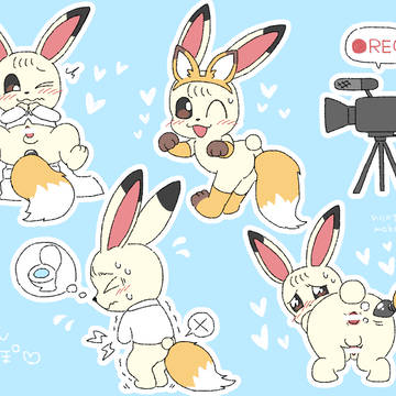 【Skeb】きつねしっぽのアナルプラグで遊ぼう!🦊🐰