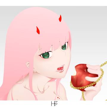 Zero Two eating yours