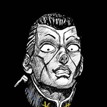 最近描いたジョジョと鬼滅の融合ラクガキとか