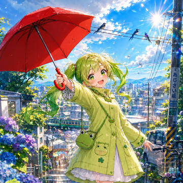 天気雨の少女