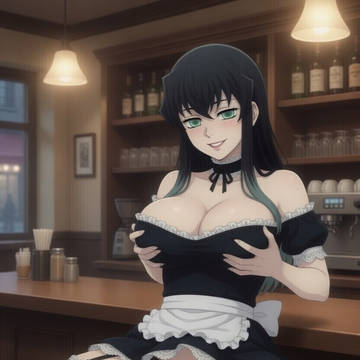 Muichiro Tokito (female) excited