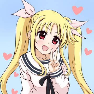 フェイトちゃん ピース