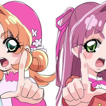 名探偵プリキュア! 明智あんな & 小林みくる 模写