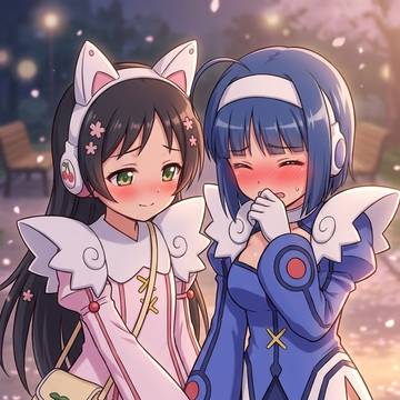 恋人繋ぎをする2人