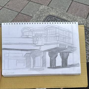 台北スケッチ #02 大安駅のスケッチです