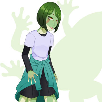 カエル亜人のお兄さん(寄生済み)