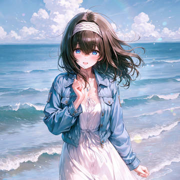 鷺沢文香・海辺