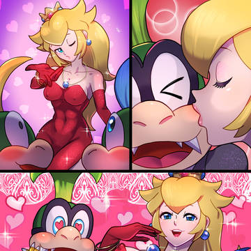 【Skeb納品物】コクッパ×ピーチ姫