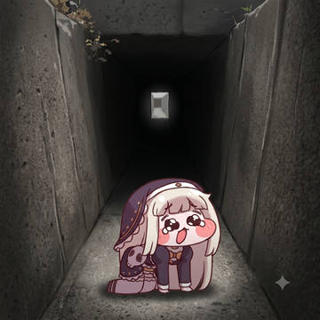 側溝に落ちたスピキ