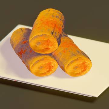 3D egg rolls