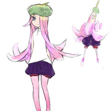 謎の花の擬人化