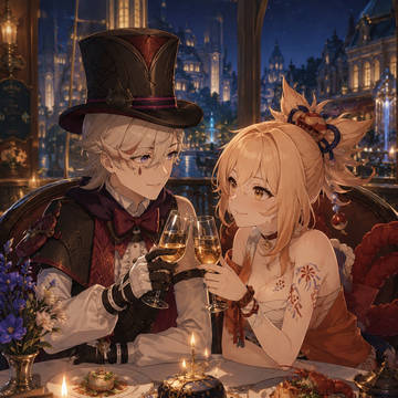 Yoimiya/Lyney Dinner Date