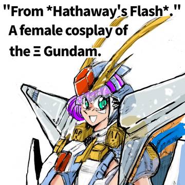 女体化コスプレ💕クスィーガンダム（Ξ GUNDAM ）
