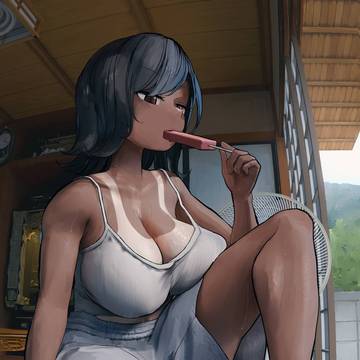 日焼け妹ちゃん