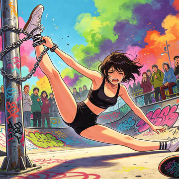 Skateboard park training