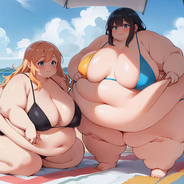 SSBBW at the beach