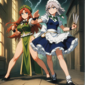 めーさくの日なので紅魔館セキュリティの二人を