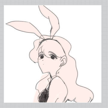 バニーガール(ラフ)