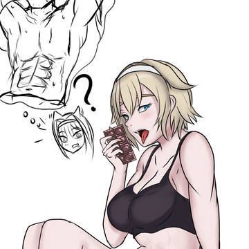 Prika having a snack