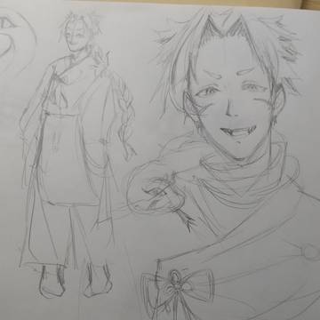 落書き+新子