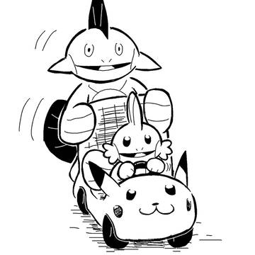 ミズゴロウとヌマクロー