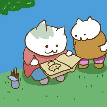猫画伯 cat painter