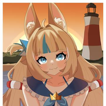 Sunset with Saba! :D