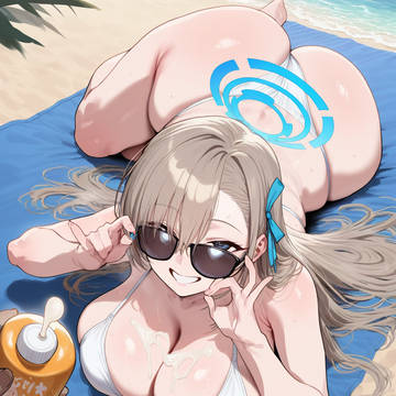 Asuna at the Beach