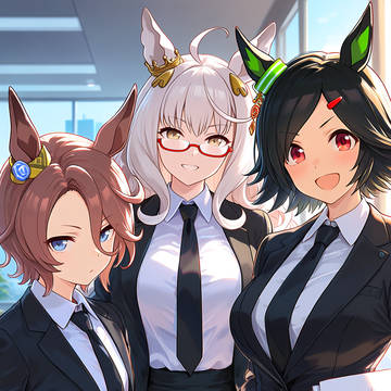 BNWのオフィススタイル ～スーツ姿の3人～