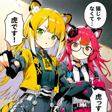 橘福福とナナリの『猫じゃなくて虎同盟』