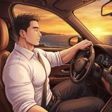 残照のドライブ