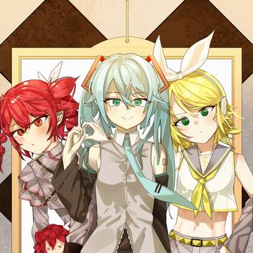 teto，miku，rin