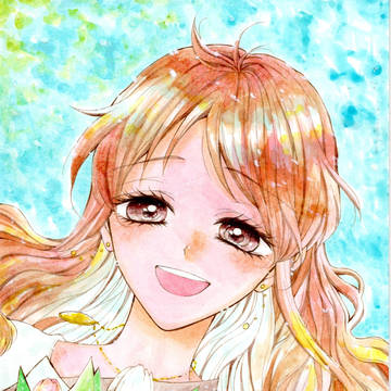 花束を持った笑顔溢れる女の子
