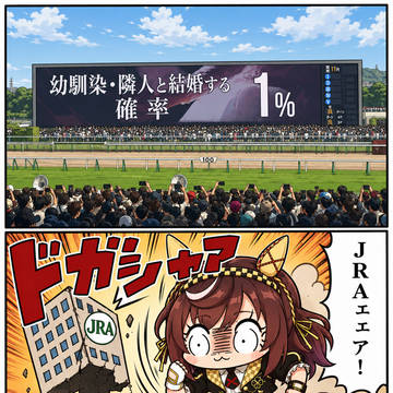 見て! ブエちゃんがJRAを破壊してるよ。可愛いね!