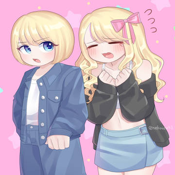 金髪姉妹ちゃん