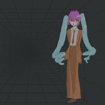 勝手に作ったもかさんの立ち絵です。